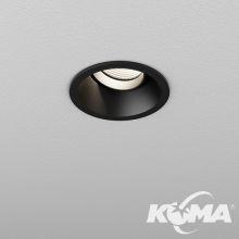 Hollow_8 oprawa wpuszczana 10,5W led 3000K 41° ściemnianie przyciskiem phase-controle czarny